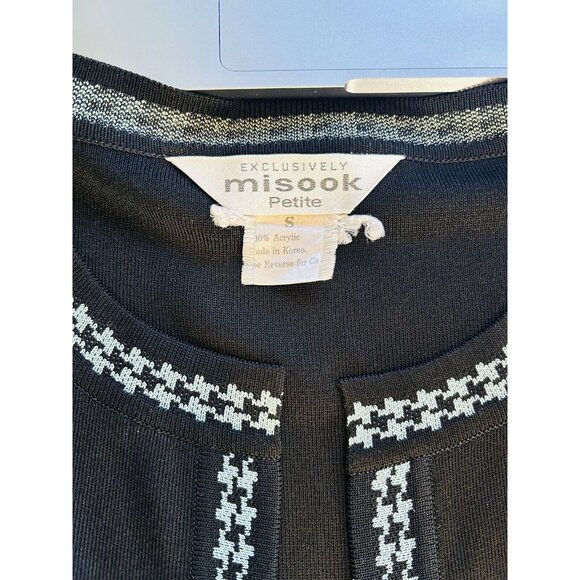 Misook Acrylic Knit Color Block Blazer Jacket - Picture 3 of 6